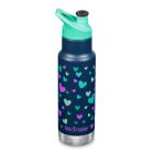 Klean Kanteen Kid Classic Narrow VI Sport Cap Isolierflasche - navy hearts