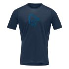 Norrona fjørå wool T-Shirt M - indigo night/mykonos blue