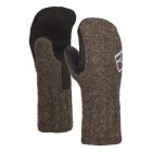 Ortovox Swisswool Classic Mitten Leather Black Sheep Handschuhe Fäustlinge