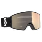 Scott React LS Skibrille - mineral black | white - light sensitive bronze chrome