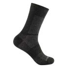 Wrightsock Coolmesh II Merino Crew Wandersocken - grey black