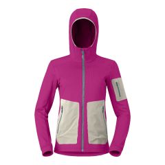 Norrona falketind warm2 stretch Hood W Fleecejacke - festival fuchsia